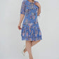 🎉 Super ofertă de vară!👗 Rochie elegantă plisată cu mânecă scurtă și lungă
