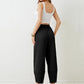 ⏰ Întâmpină vara – 50% reducere! 🔥 Pantaloni casual de gleznă pentru femei, cu croi lejer și talie elastică 👖
