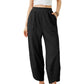 ⏰ Întâmpină vara – 50% reducere! 🔥 Pantaloni casual de gleznă pentru femei, cu croi lejer și talie elastică 👖