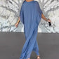 Femei respirabil vrac V-Neck Maxi rochie