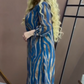 Rochie lejeră pentru femei, cu imprimeu la modă, stil casual
