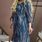 Rochie lejeră pentru femei, cu imprimeu la modă, stil casual