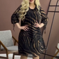 Rochie lejeră pentru femei, cu imprimeu la modă, stil casual