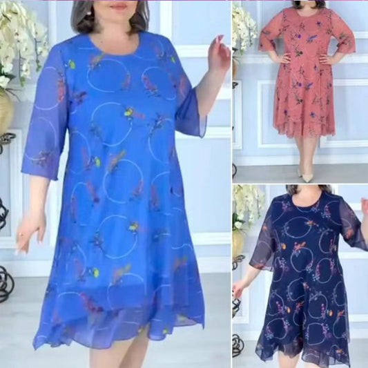 ✨ Rochie lejeră cu imprimeu – stil casual, material respirabil