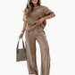 👗 Set casual pentru femei, 2 piese, cu croială lejeră și broderie elegantă