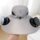 🧢  50% REDUCERE! ✨ Pălărie de soare cu ventilator solar  ☀️