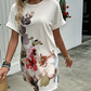 Rochie tipărită casual versatilă pentru femei