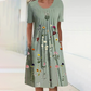 【S-3XL】👗Rochie florală cu gât rotund