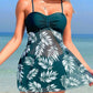 🌞👙Femei imprimate Halter pantaloni scurți două piese costum de baie Set🌴