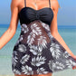 🌞👙Femei imprimate Halter pantaloni scurți două piese costum de baie Set🌴