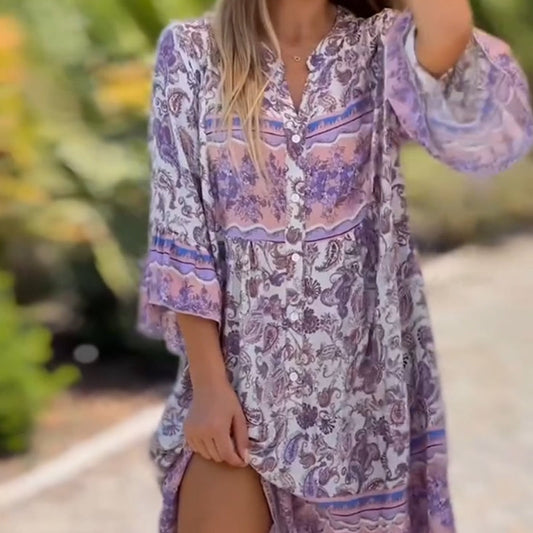 🌸Moale, elegantă și versatilă - rochia ta florală perfectă pentru vară!