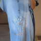 Rochie casual lejeră cu gât în V