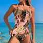 Costum de baie întreg pentru femei, cu imprimeu la modă