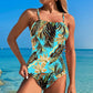 Costum de baie întreg pentru femei, cu imprimeu la modă