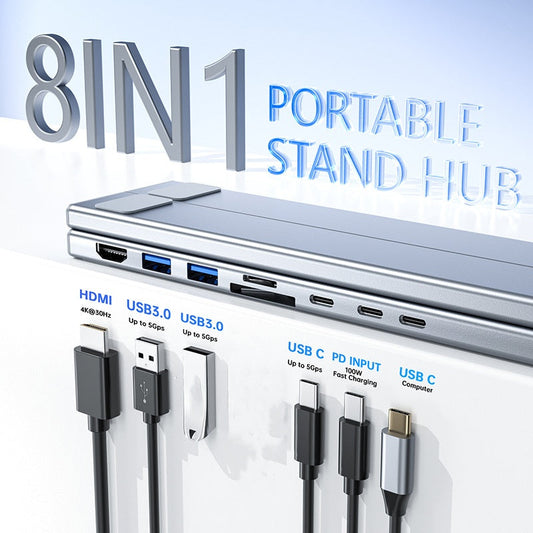 🔥 Statie de andocare USB-C pentru laptop cu HDMI 4K 💻✨