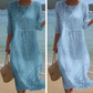 👗 Rochie lungă casual cu imprimeu pentru femei