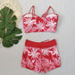 👙Costum de baie imprimat din două piese pentru femei