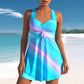 🌸👙 Set costum de baie pentru femei cu imprimeu