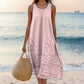 Rochie casual pentru femei cu gât rotund imprimat