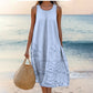 Rochie casual pentru femei cu gât rotund imprimat