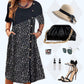 🌸【S-2XL】Femei Patchwork Vintage imprimate bumbac lenjerie rochie