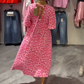👗 Rochie cu imprimeu și decolteu în V pentru femei