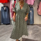👗 Rochie cu imprimeu și decolteu în V pentru femei