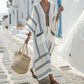 👗 Femeii vrac V-Neck Kaftan rochie lungă