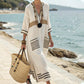 👗 Femeii vrac V-Neck Kaftan rochie lungă