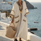 👗 Femeii vrac V-Neck Kaftan rochie lungă
