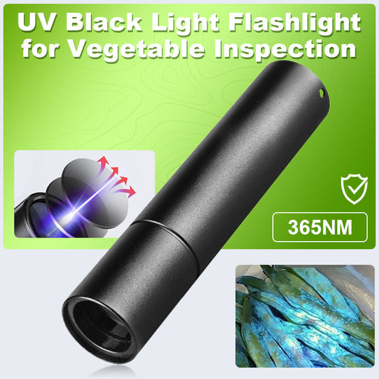 Lentila de lumină UV neagră pentru inspecția legumelor 🔦🌿