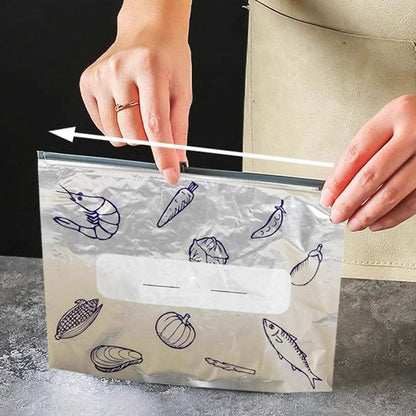 🔥Cumpără 10 și primești 20 gratuit🔥✨Pungi de depozitare reutilizabile din folie de aluminiu sigilabile