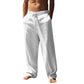 Pantaloni casual largi cu picior drept pentru bărbați