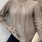 Pulover casual oversized din tricot pentru femei