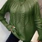 Pulover casual oversized din tricot pentru femei