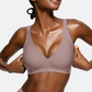 💕Ofertă limitată: 50% reducere！！💥Sutien fără balene, fără cusături, cu decolteu adânc în V și efect push-up