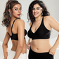💕Ofertă limitată: 50% reducere！！💥Sutien fără balene, fără cusături, cu decolteu adânc în V și efect push-up