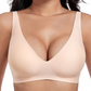 💕Ofertă limitată: 50% reducere！！💥Sutien fără balene, fără cusături, cu decolteu adânc în V și efect push-up