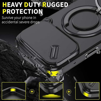 📱 Husă magnetică pentru iPhone cu suport pentru inel | Spate magnetizat și suport încorporat