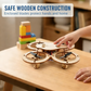 ✈️ Kit dronă din lemn pentru copii – jucării STEM, DIY și zbor | Jucării educaționale🧩🧠🎁