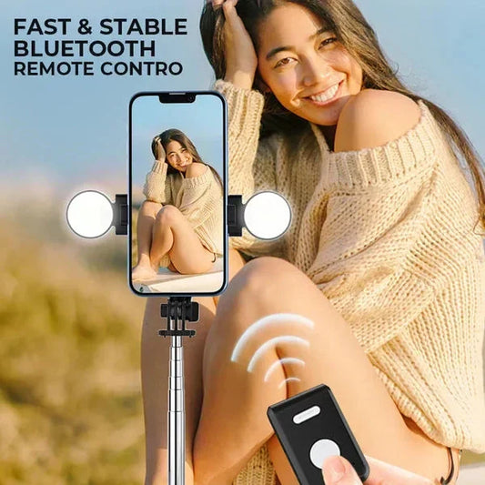 🔥 Stick și suport selfie multifuncțional nou, îmbunătățit, cu telefon detașabil
