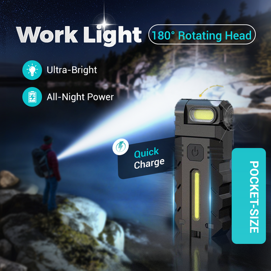 💎 💎 Lampă de lucru LED rotativă la 180° - Faruri duble