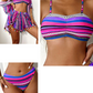 🩱 Set de piese bikini cu dungi spaghetti 🏖️