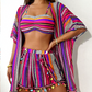 🩱 Set de piese bikini cu dungi spaghetti 🏖️