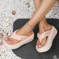 🌸 👡Papuci bloc colorati de vara de dama cu talpa moale si tocuri groase ☀️