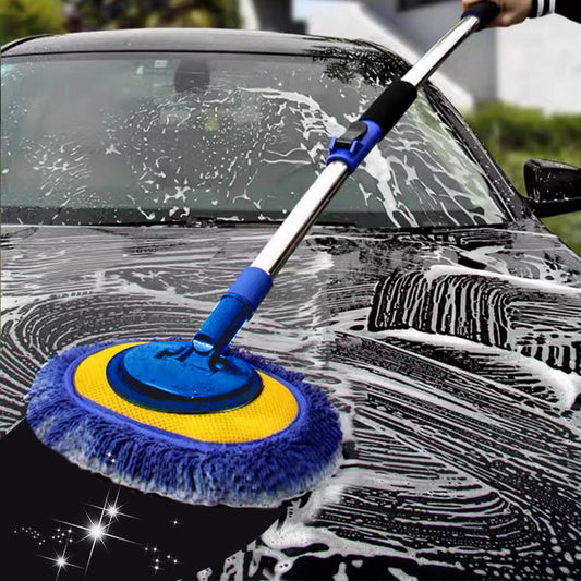 Mop de spălat auto telescopic cu mâner lung din aluminiu durabil