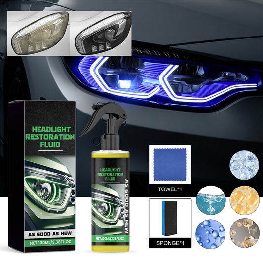 💎 💎 Lichid pentru restaurarea farurilor – Îndepărtează instantaneu îngălbenirea  🚗💡
