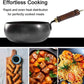 🍲🔥Oală groasă din fontă cu capac - distribuție uniformă a căldurii, durabilă, perfectă pentru gătit lent🥘