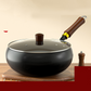 🍲🔥Oală groasă din fontă cu capac - distribuție uniformă a căldurii, durabilă, perfectă pentru gătit lent🥘
