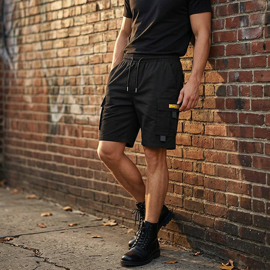 🔥Îmbrăcăminte casual bărbătească: pantaloni scurți cargo cu șnur în talie
